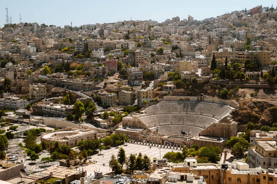 roman theatre  city view amman jordan 7 day itinerary