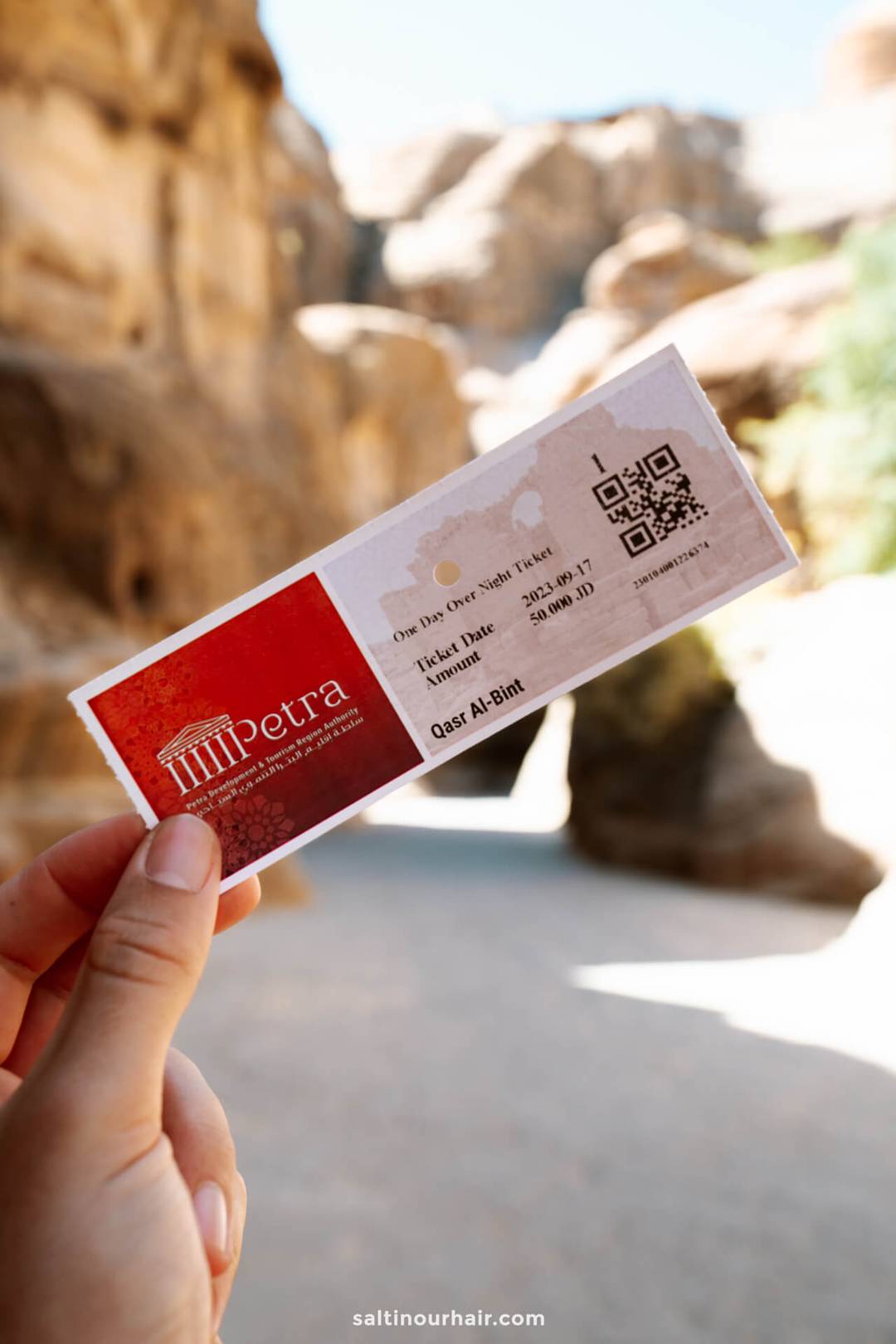 ticket petra jordan