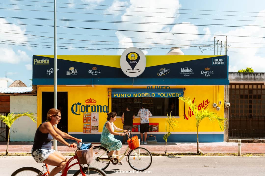 store bicycles renting a car in Mexico