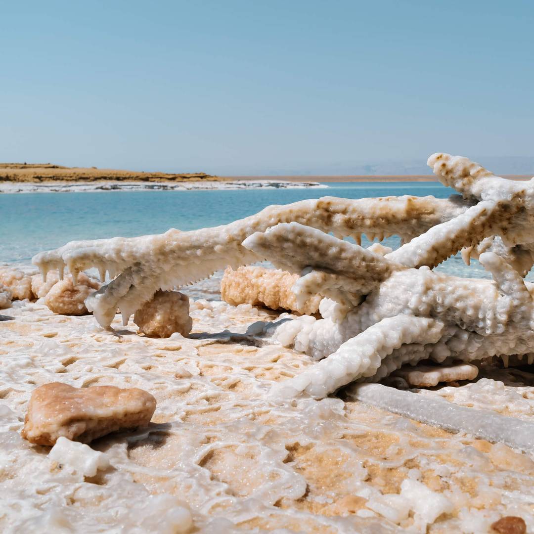dead sea salt formation Jordan 7 day itinerary