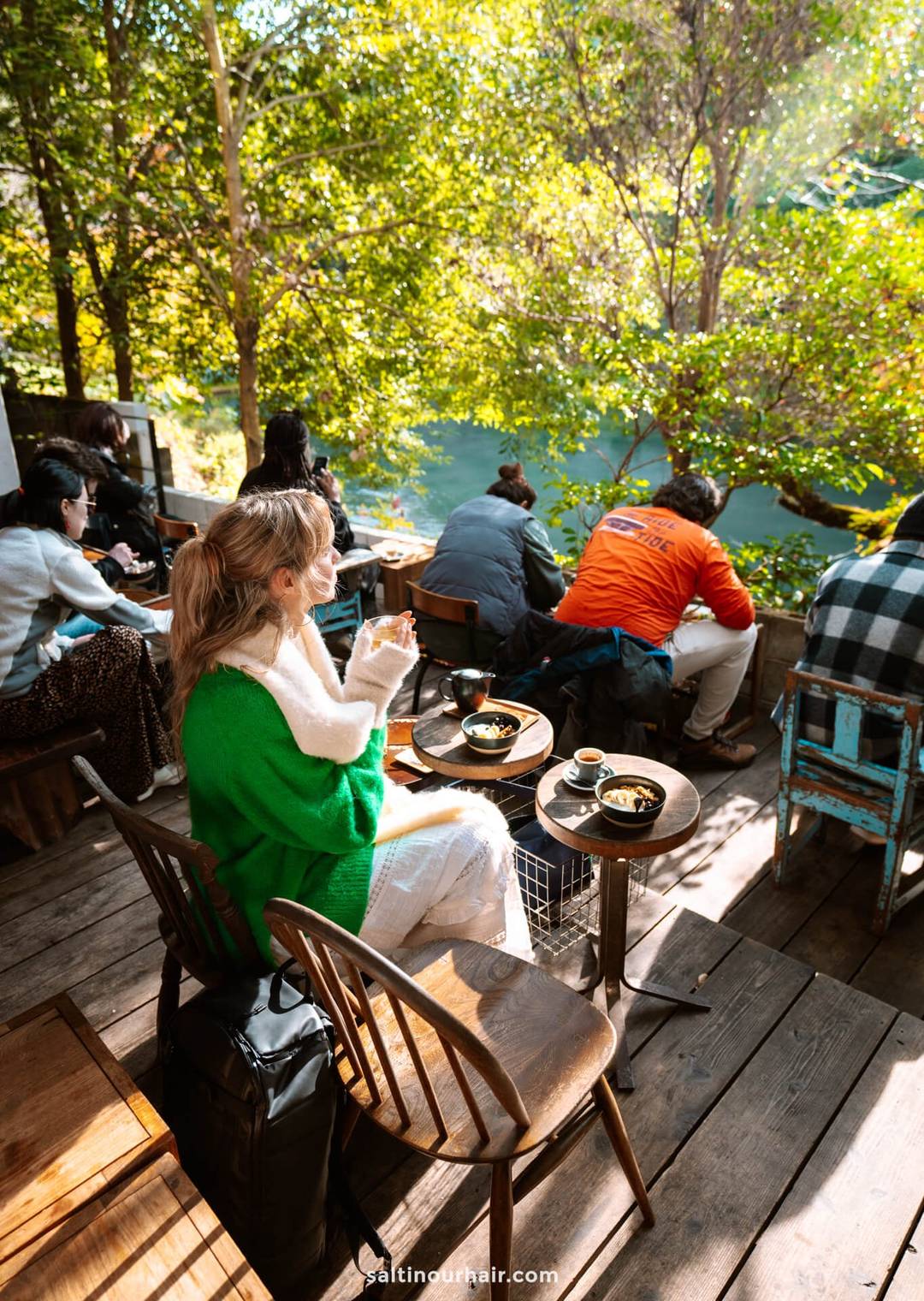 river cafe in kyoto japan