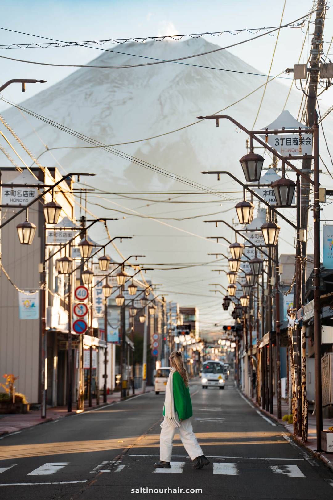 mount fuji street view japan shimoyoshida