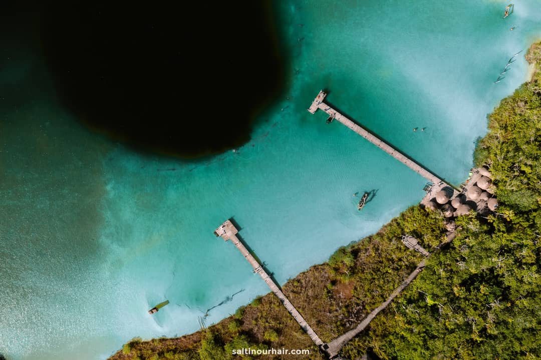 Laguna Kaan Luum Drone things to do in Tulum