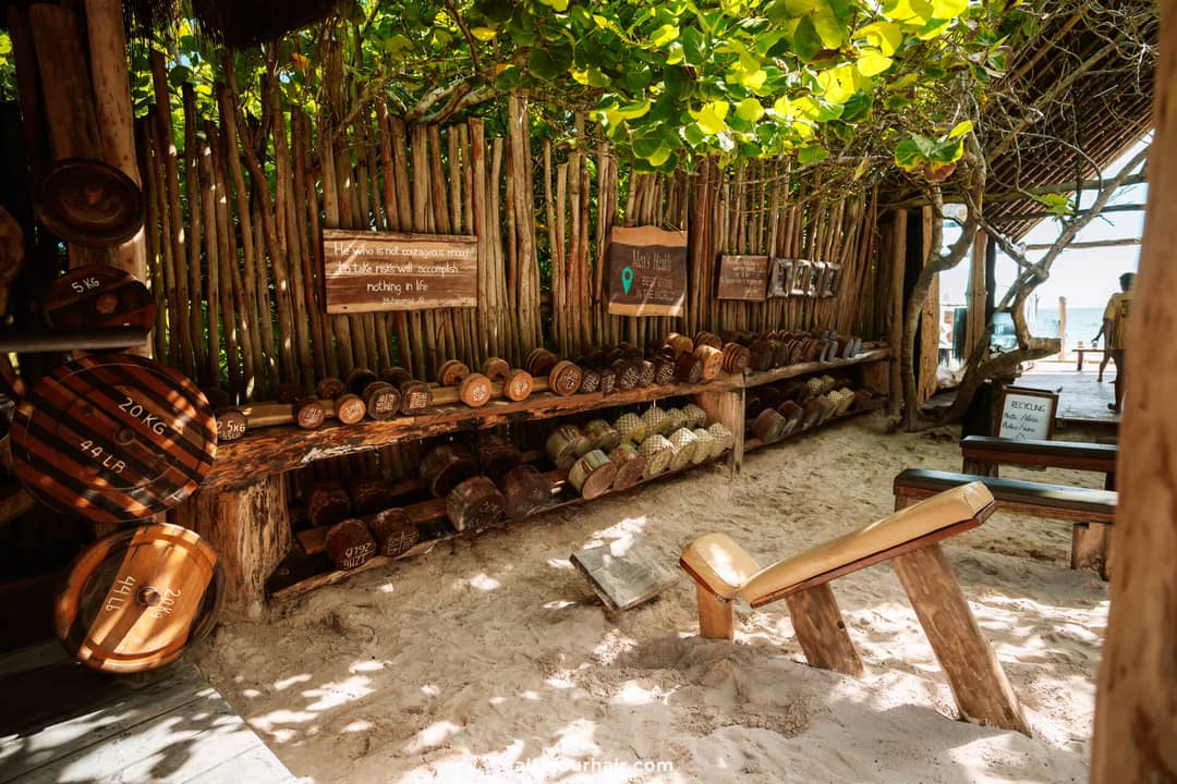 things to do in Tulum Workout Jungle gym