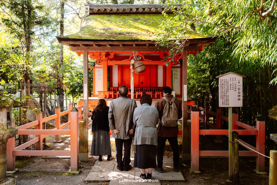 Nara tempel groep biddend