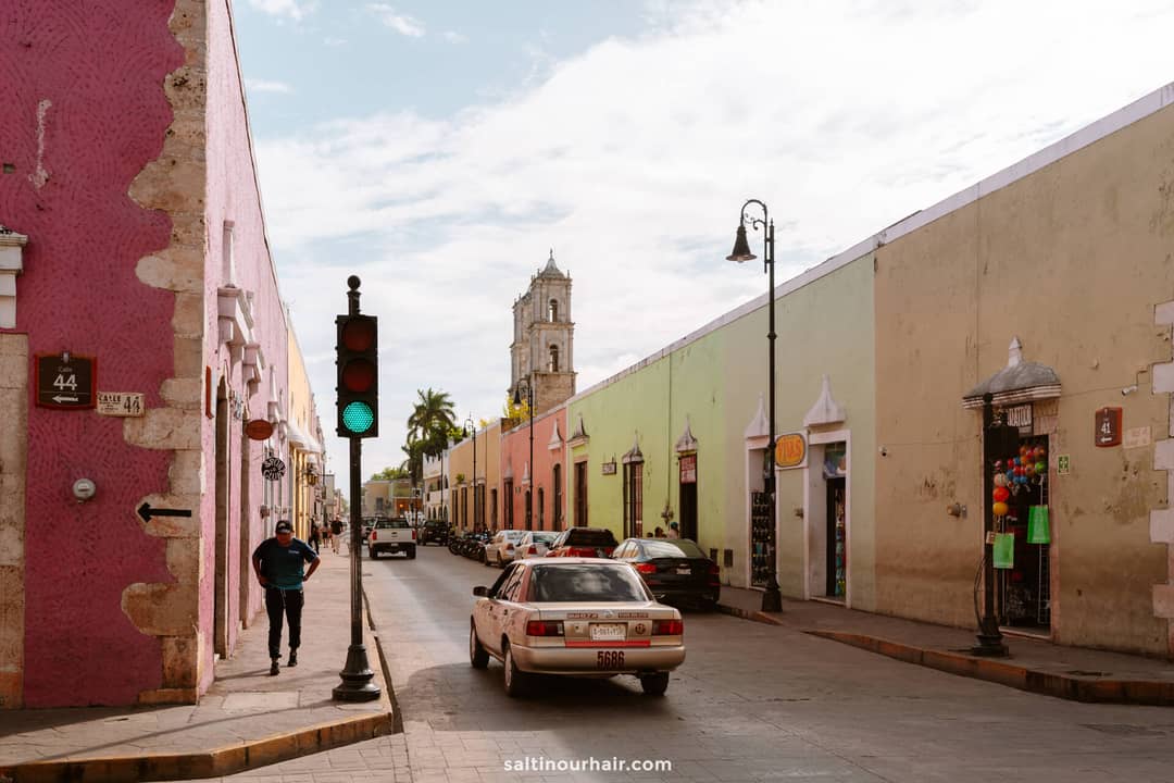 valladolid streets car Mexico