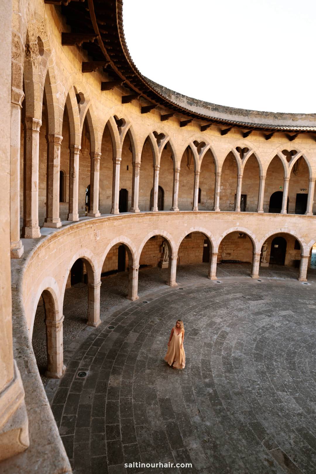 Bellver Castle interior square things to do in Palma de mallorca