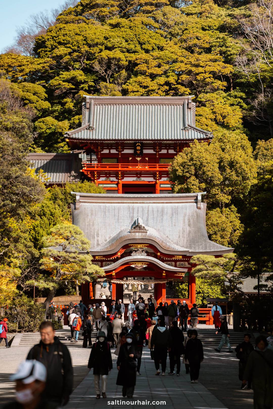 Tsurugaoka Hachimangū gate Kamakura Japan