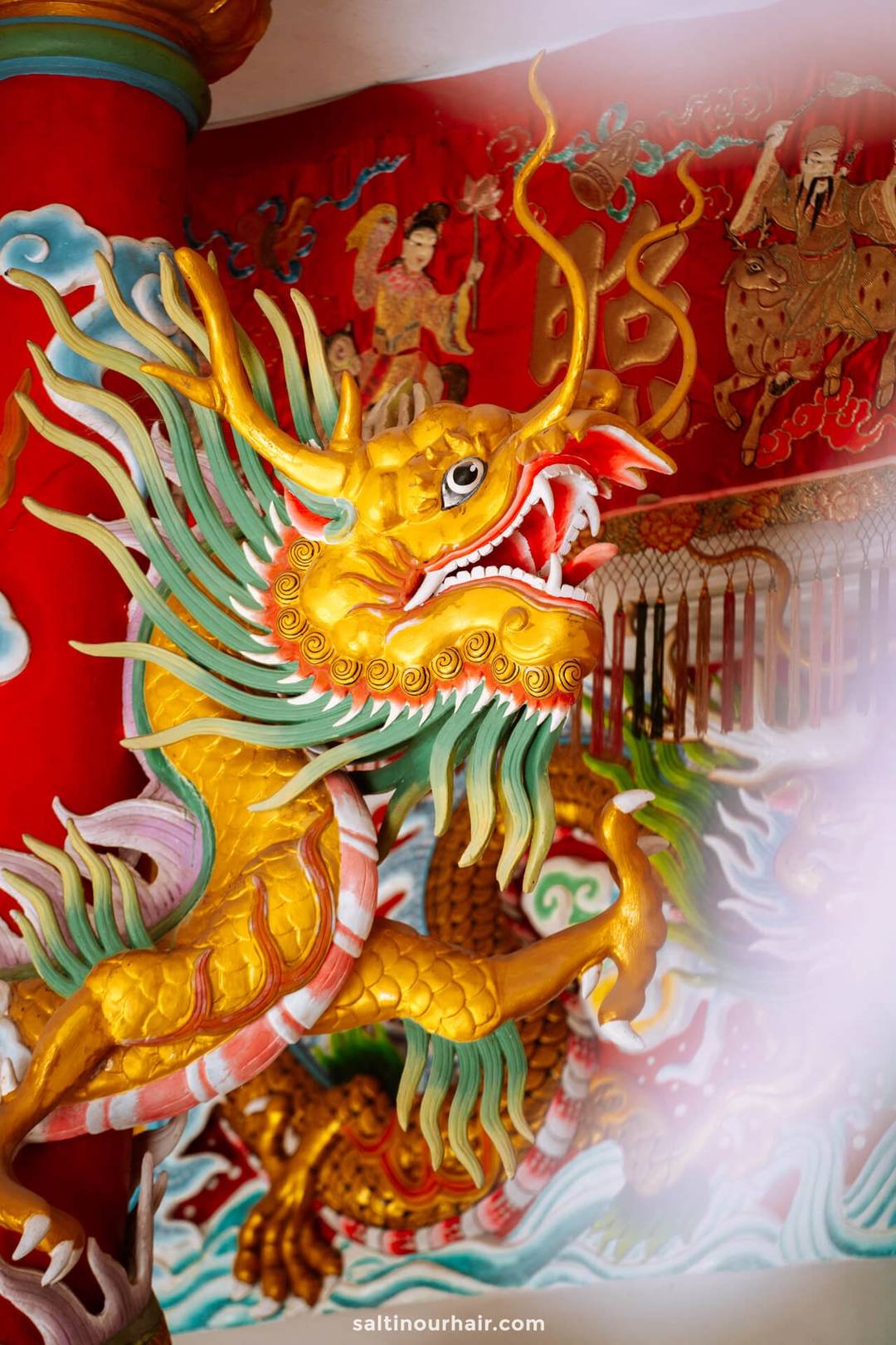 detail Chinese tempel dingen om te doen in Koh Phangan