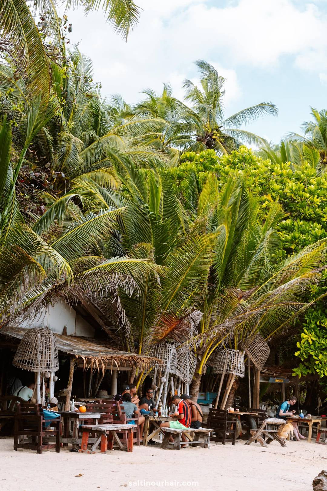 Strandrestaurant palmtree thailand