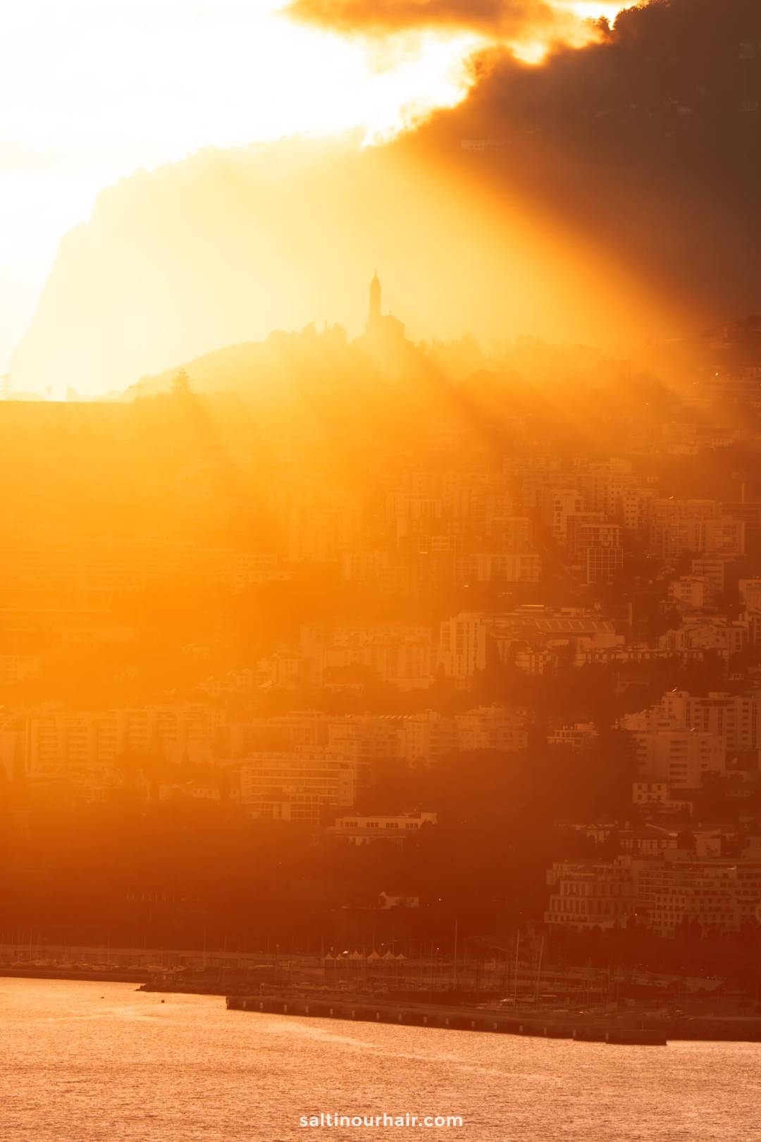 funchal sunset view