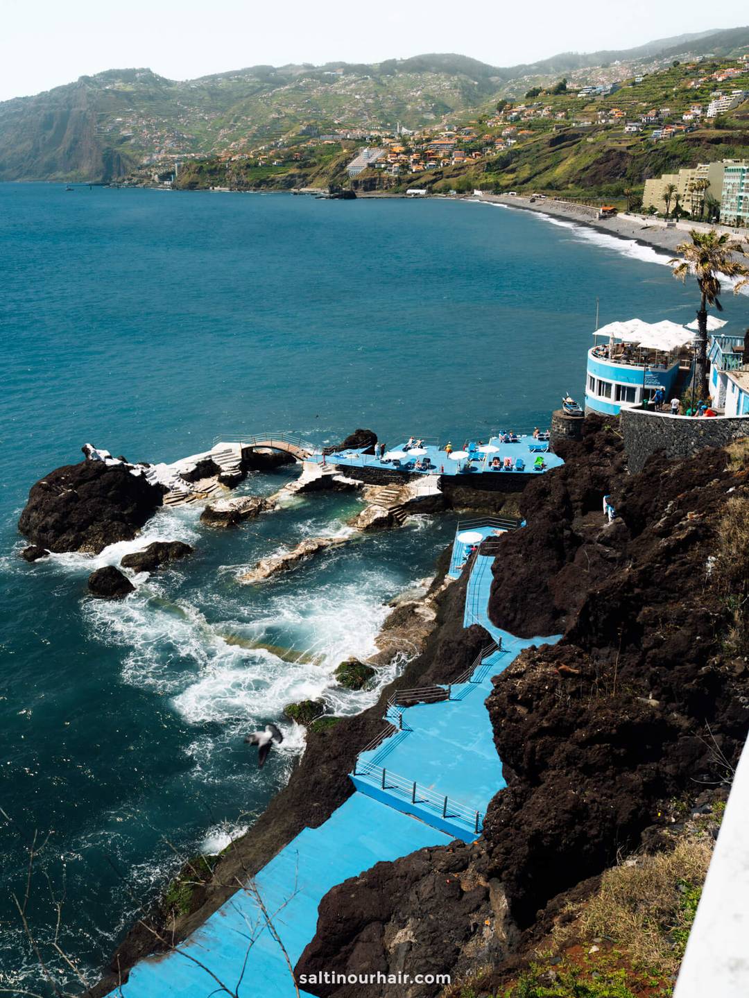 funchal madeira natural pools from above
