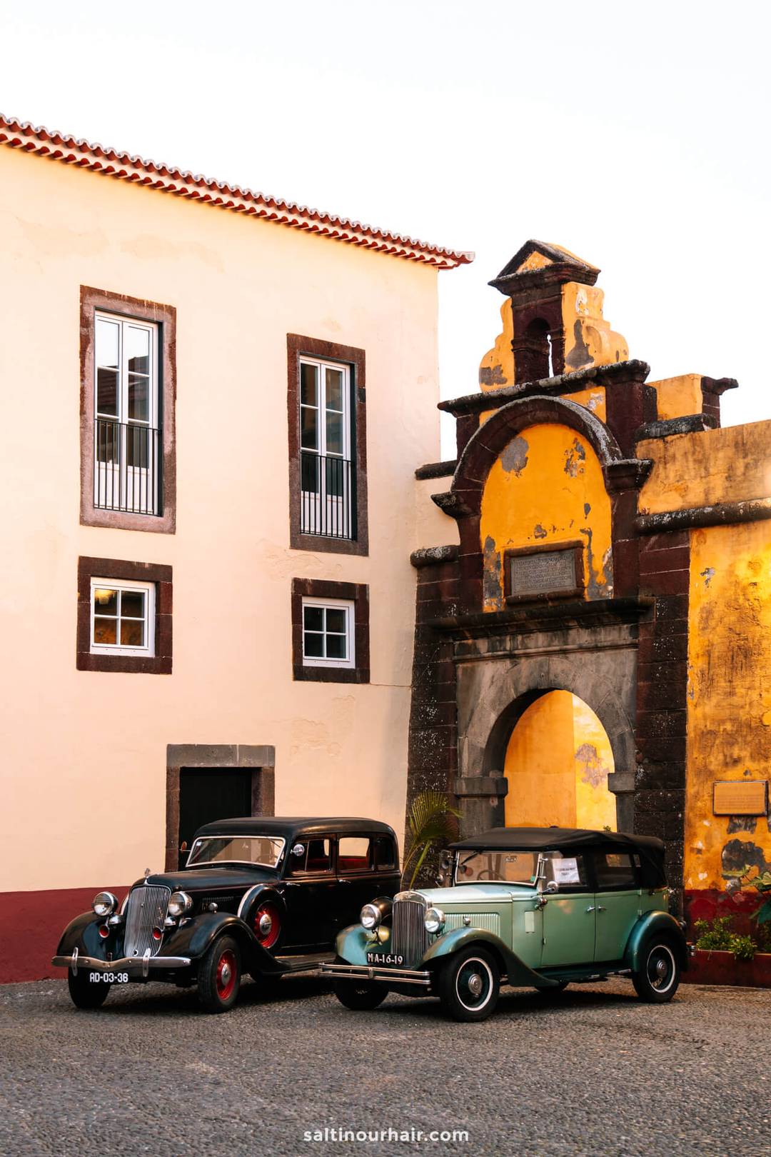 fort funchal madeira vintage cars