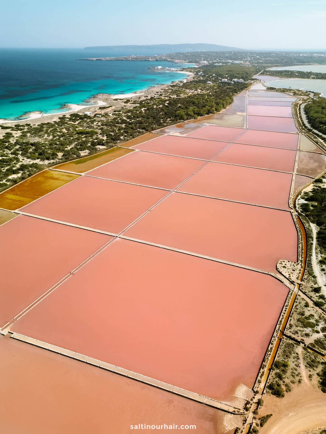 drone view Salines Natural Park things to do in Ibiza
