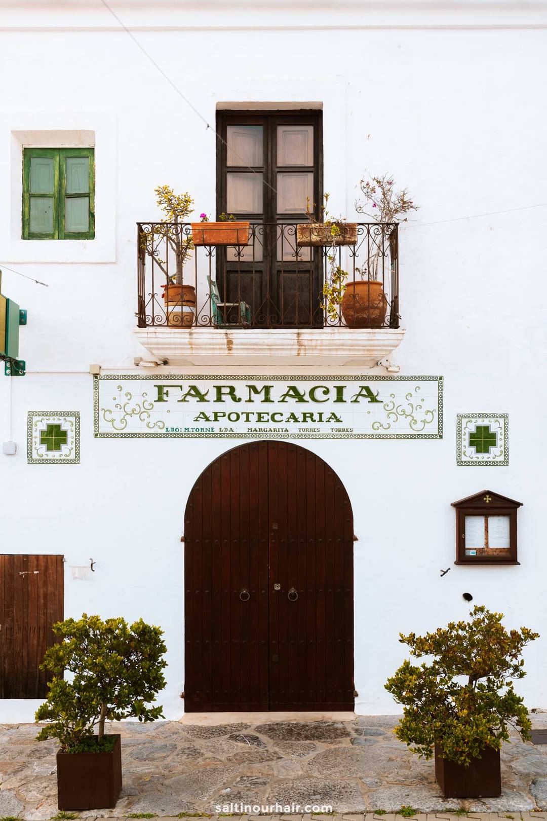 Pharmacy front door Ibiza Spain