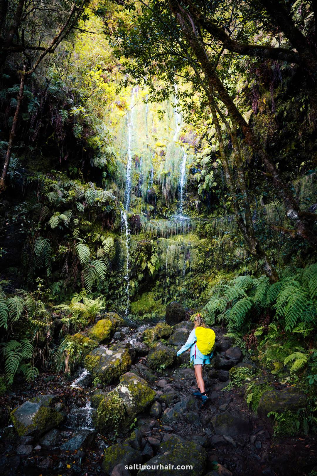 kleine waterval Levada do Caldeirao Verde wandeling madeira