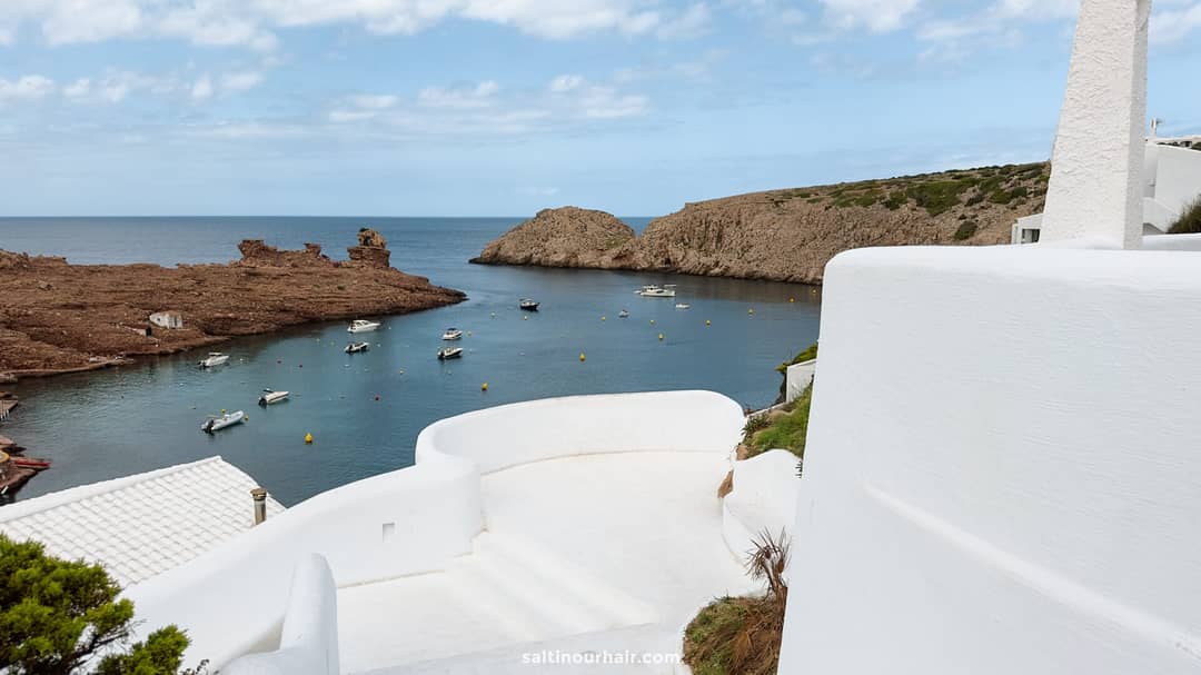 Uitzicht baai Menorca Spanje