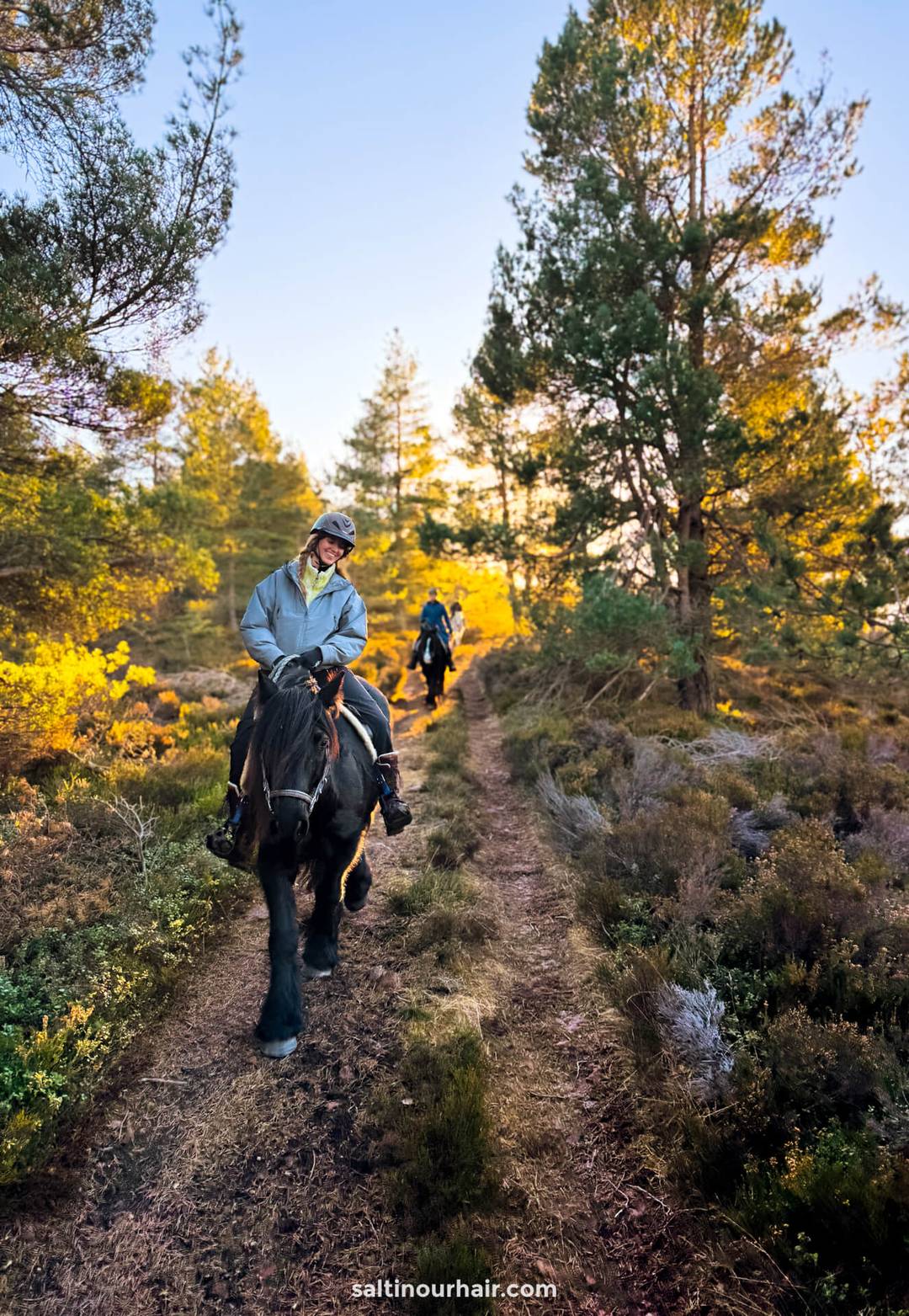 paardrijden schotland bos 