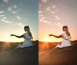 Lightroom Presets Salt in our Hair before after