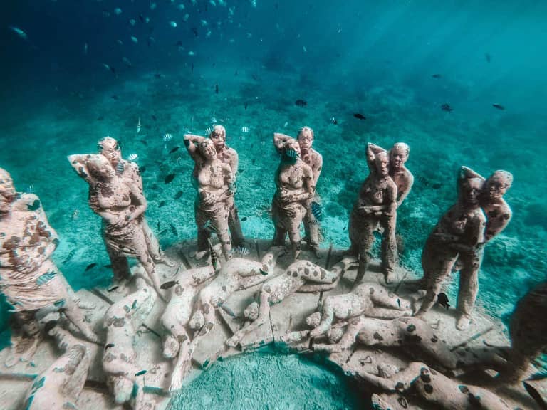 Snorkel at the Underwater Statues of Gili Meno, Indonesia