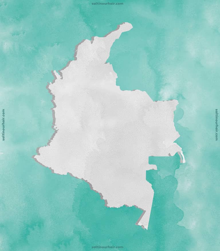 Kaart van Colombia