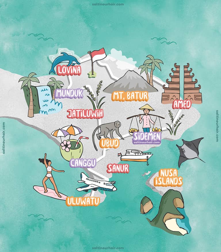 Map of Bali