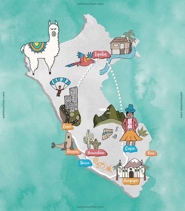Map of Peru