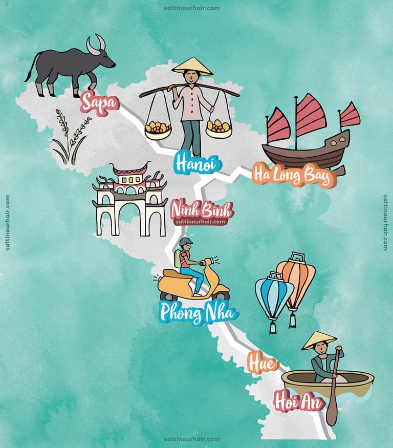 Map of Vietnam