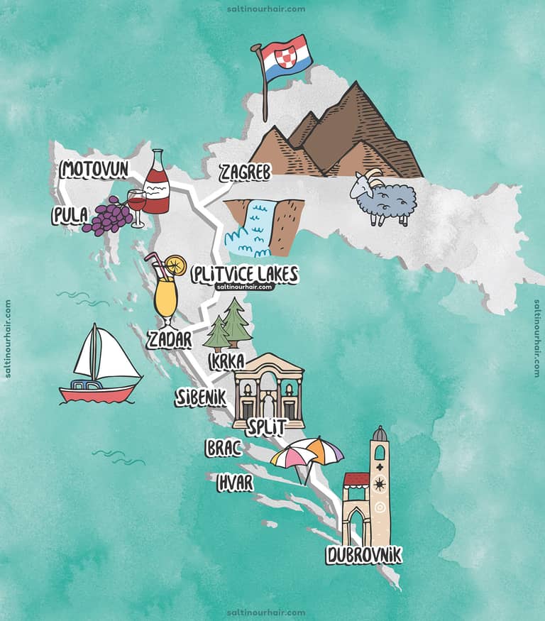 Map of Croatia