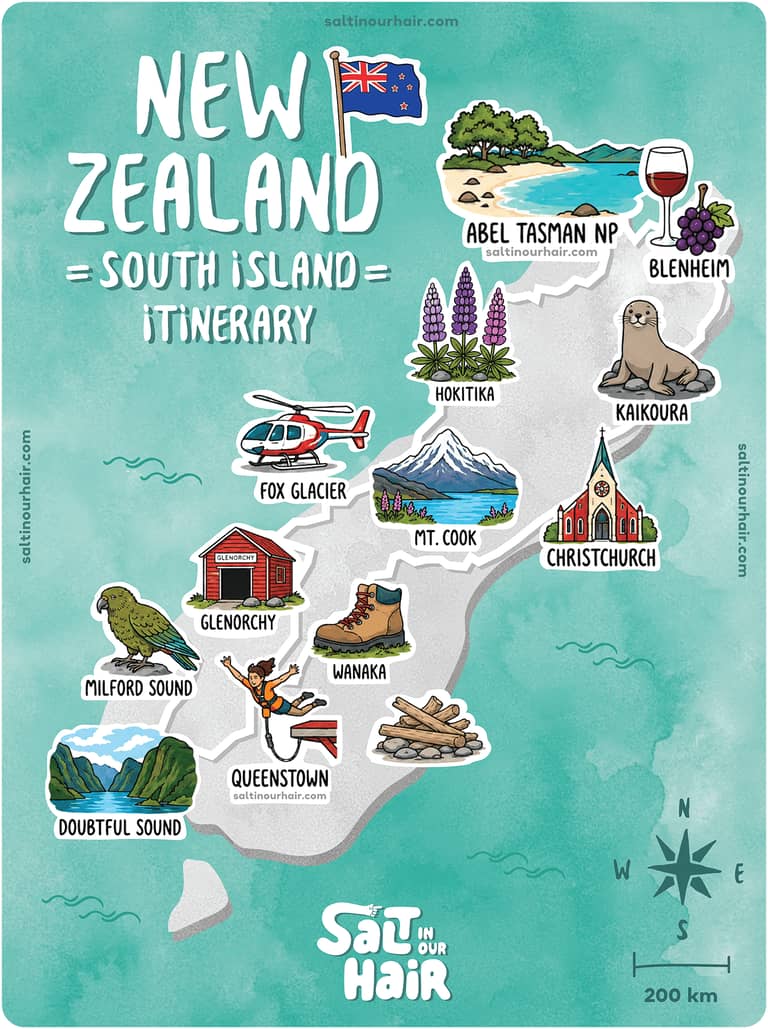 Map of New Zealand