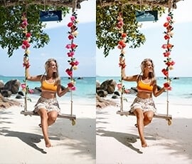 Lightroom Presets Salt in our Hair before after