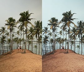 Lightroom Presets Salt in our Hair before after