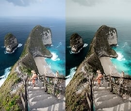 Lightroom Presets Salt in our Hair before after