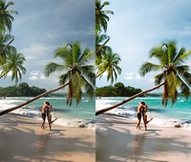 Lightroom Presets Salt in our Hair before after